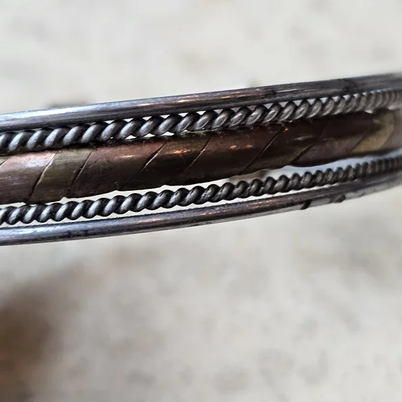 Bracelet Handmade copper bracelet LOT 408 - Picture 5 of 9